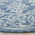 thumbnail image 3 of SAFAVIEH Ebony Ailbhe Medallion Area Rug, Ivory/Blue, 6' x 6' Round, 3 of 10