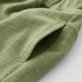 thumbnail image 7 of Hurxie Girls' Capri Pants with Pockets Wide Leg Capris Summer Kid Loose Straight Cropped Sweatpant Green,10-11 Years, 7 of 7