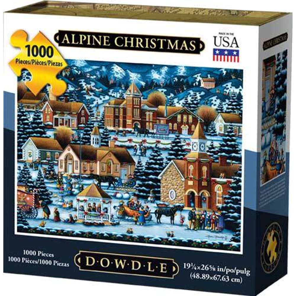 Dowdle Jigsaw Puzzle Alpine Christmas 1000 Piece