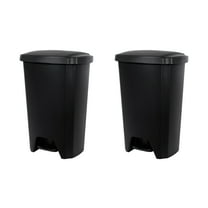 Hefty 12.1 Gal. StepOn Trash Can - 2 Pack