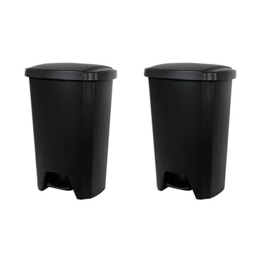 Hefty 12.1 Gal. StepOn Trash Can - 2 Pack