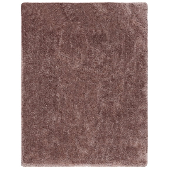 Safavieh Luxe Shag Hand Tufted Brown Solid Area Rug, 8' x 10'