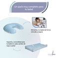 thumbnail image 4 of Pack de Bebé con Nido + Almohada de Lactancia + Cambiador Azul, 4 of 7