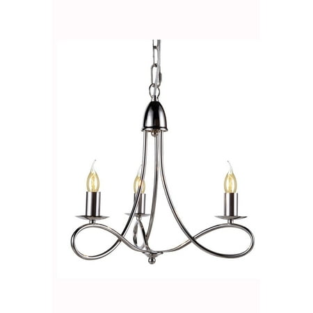 Lyndon Furniture New Product Elegant Lighting & Furniture The Lyndon Collection 3 Light Finest Crystal Pendant Ceiling Fixture in Polished Nickel Finish 1452D18PN Sold By VaasuHomes ()