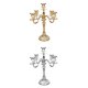 thumbnail image 1 of 2pcs Romántico Candelabro De Metal Candelabro De 5 Brazos Centros De Mesa De Boda, 1 of 9