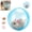 Blue-Mouse, variant on Self-Rolling Cat Ball, Interactive Pet Toy for Indoor Cats, Automatic Chasing Ball for Dogs (Blue, Rabbit)