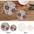 thumbnail image 3 of SKYSONIC Floral Hummingbird Pot Holders Trivets, 2 Pcs Heat Resistant Trivets,Vintage Flower Ethnic Cotton Thread Weave Mats for Hot Pads Pans Pot Bowl Teapot for Kitchen Decor, 3 of 7