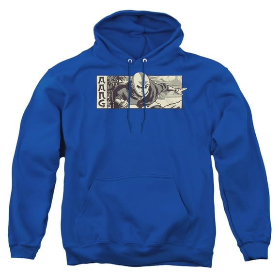 Avatar The Last Airbender Illustrated Aang Unisex Adult Pull-Over Hoodie