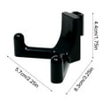 thumbnail image 4 of LACKUST Wall Hooks for Hanging,Shack Tool Hooks Storage Racks Storage Racks for Vertical Side Panel Grooves in Sheds,Black, 4 of 9