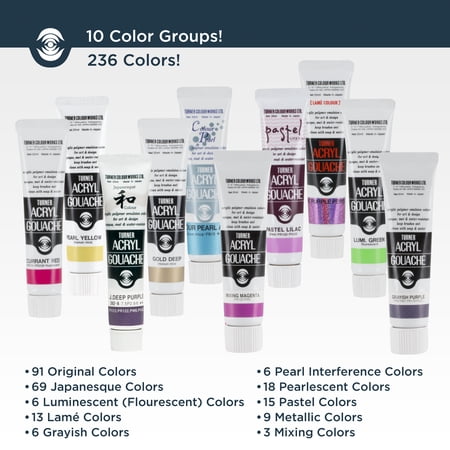 ターナー アクリルガッシュ 20ml 普通色 A52〜A140 単色 1本 単品 絵具 絵の具