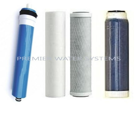4 RO/DI AQUARIUM REVERSE OSMOSIS WATER FITLERS/MEMBRANE