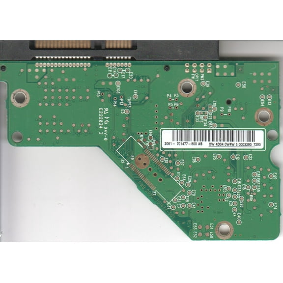 WD5000AAJS-57TKA0, 2061-701477-800 AB, WD SATA 3.5 PCB