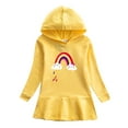 thumbnail image 1 of Robe à Capuche pour Filles, Style Sweat à Manches Longues avec Petits Imprimés, Tissu Polyester Doux pour Tenue Décontractée et Jeux, 1 of 2