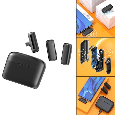 Wireless Microphone Wireless Mic for Android USB Compact with Charging ...