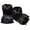 Black, variant on Comfortable Winter Cartoon Bear Paw Adult Short Tube Warm Slippers With Soft Plush Anti Slip Bottom, Suitable For Home Wear