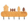 thumbnail image 1 of EIMELI No Drilling Wooden Key Holder Reusable Key Organizer Racks for Kitchen Bathroom Hallway, 1 of 2
