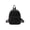Black, variant on Women Solid Color Backpack Preppy Style Nylon Mini Rucksack (White)