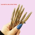 thumbnail image 4 of MSTOKIN Metallic Gold Ballpoint Pens, Slim Design, 0.292 in, Gold Ink, 8 Count, "Pack" 8, 4 of 5