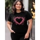 thumbnail image 4 of Women's T-Shirt,Short Sleeve Tee Shirts Casual Tops Valentine's Day Pink Hearts Crewneck T Shirt for Women, 4 of 8