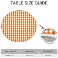 thumbnail image 6 of Orange and White Diamond Pattern Round Fitted Tablecloth with Elastic Edge,Dining Table Cover Waterproof,Outdoor Round Tablecloth for Camping,Dining,Indoor and Outdoor, 6 of 7