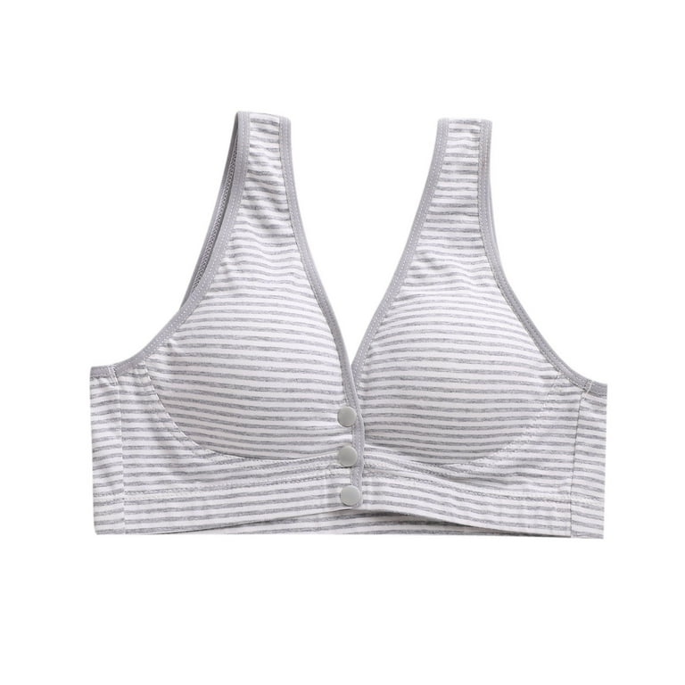 Munlar Nursing Bras,Womens Breastfeeding Bra,Ladies Comfortable Breathable  Front Buckle Vest Style Gathers Breastfeeding Pregnant Bra Woman Underwear