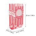 thumbnail image 2 of IFANLANDOR 50Pcs Multi Color Popcorn Paper Bags for Customers and Friends Who Love Baking, 2 of 8