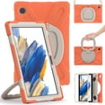 thumbnail image 5 of Case for Samsung Galaxy Tab A8 10.5 inch, 360 Degree Rotating Hand Grip Shockproof Cover with Shoulder Strap, Coral Orange, 5 of 7