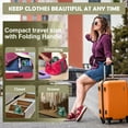 thumbnail image 7 of Travel Steamer for Clothes Portable Mini, 15s Fast Heating, 1300W Handheld Multifunctional Steam Iron for Dry and Wet Ironing, 180° Rotatable & Lightweight Design, Ideal for Home and Travel, Green, 7 of 7