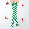 thumbnail image 2 of Women's Christmas Socks Fashion Three-Dimensional Christmas Knee High Sock Striped Candy and Cute Accessories Winter Warm Christma Socks, 2 of 7