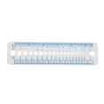 thumbnail image 6 of Plastic All In One Measure Ruler Useful Needle Gauge Sewing Ruler Circle Holes Template Ruler Creative Knitting Tools, 6 of 8