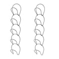 thumbnail image 2 of Paquete de 10 Sombrero Multifuncional de Hierro Forjado Gancho Perchero de Pared Perchero Bolsa Sin Taladro 15x14x9cm Organizador de ropa sin punzón sin costuras, 2 of 6