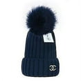 thumbnail image 3 of The New Versatile Winter Hat In Wool Warm Wool Hat Knitted Hat In Wool Ball, 3 of 4