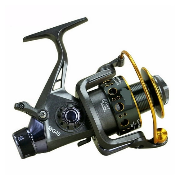 Moulinet de Pêche en Métal 10+1BB Carpe de Mer, Vitesse de Frein avant et Arrière 5.0:1 5.2:1, Cadre Squelet en Aluminium Rigide