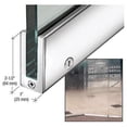 thumbnail image 4 of CRL SP64PS12SR Polished Stainless RH 2-1/2" Tall Slender Profile Door Rail With Lock 35-3/4" (908 mm) Standard Length, 4 of 4