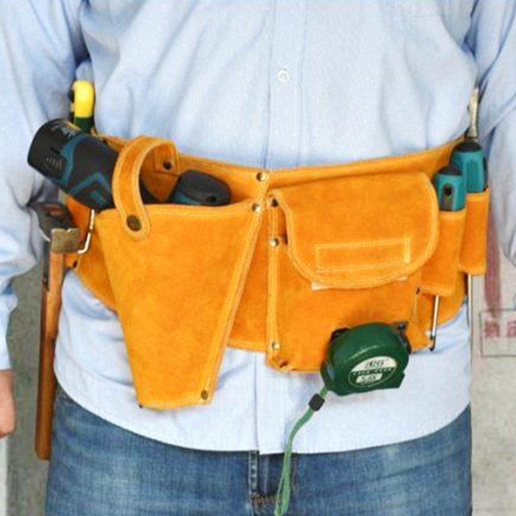 Cow1eatherTool Bag Multi-function Repair Kit Durable Hardware Tool Storage Bag