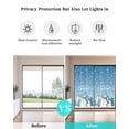 thumbnail image 5 of Blue Christmas Window Privacy Film Stained Glass Window Film Decorative Windows Cover Static Windows Cling for Glass Door Snowman Xmas Tree Snowflake Elk Winter Stickers for Bathroom 17.7"x39.3", 5 of 7