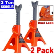 Bigland 2 Pack 3 Ton Heavy-Duty Jack Stand Pair with Dual Locking for Car Truck Tire Change Lift