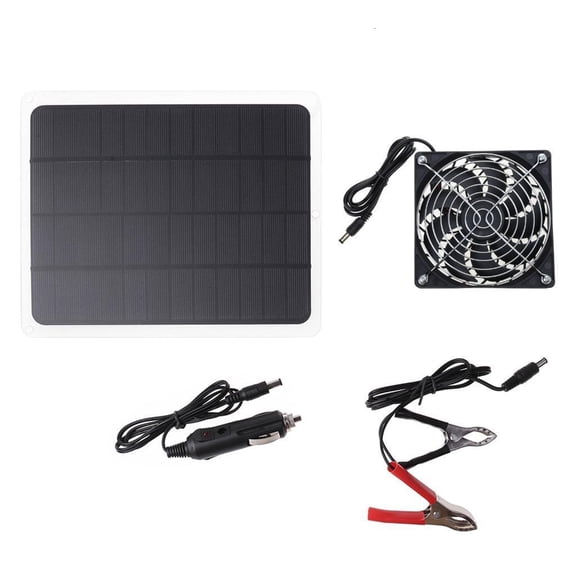 Oasiva Solar Panel Fans 10W 12V Solar Panel Powered Fan Outdoor Portable Ventilator