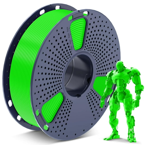 Filamento para impresora 3D SUNLU PLA de 1,75 mm, bobina de 1 kg, color verde