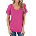 thumbnail image 3 of T-shirt à Manches Courtes et Col Rond pour Femmes, 3 of 3