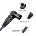 thumbnail image 4 of Cable XLR Devinal en ángulo recto macho a hembra recta, paquete de 2, 4 of 7