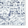thumbnail image 3 of Nicole Miller New York Patio Sofia Fleur Transitional Medallion Indoor/Outdoor Area Rug, Navy Blue/Aqua, 5'2"x7'2", 3 of 7