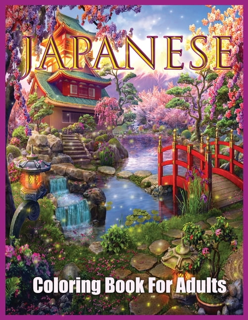 Download Japanese Coloring Book Japanese Style Coloring Book For Adults Paperback Walmart Com Walmart Com