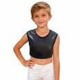 thumbnail image 5 of Gunia Girls Sequin Top Glitter Sleeveless Crop Dance Blouse Performance Dancewear Party Sparkly Tops For Girl Black, 5 of 6