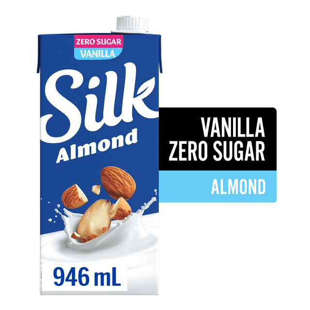 Silk Almond Milk Alternative, Unsweetened Vanilla, Dairy Free, Shelf Stable