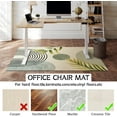thumbnail image 4 of Green Boho Chair Mat for Hardwood Floor, 36"x 48" Office Chair Rugs , Low-Pile Non Slip Floor Protector Mat for Desk Chair for Home, 4 of 9