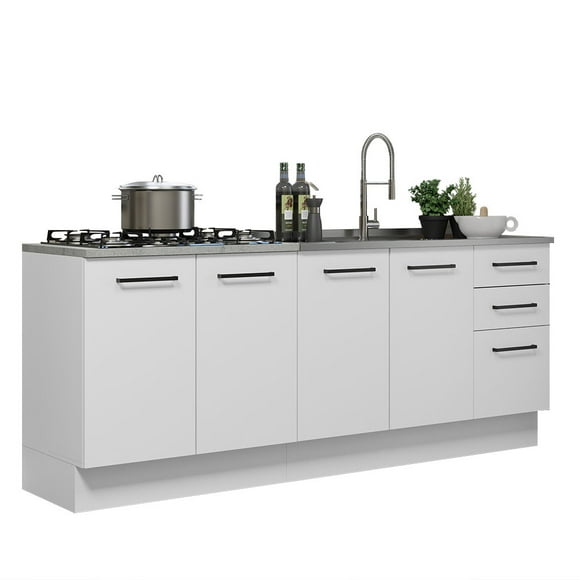 Gabinete Bajo Cocina Madesa 200cm Con Tarja Agata BB