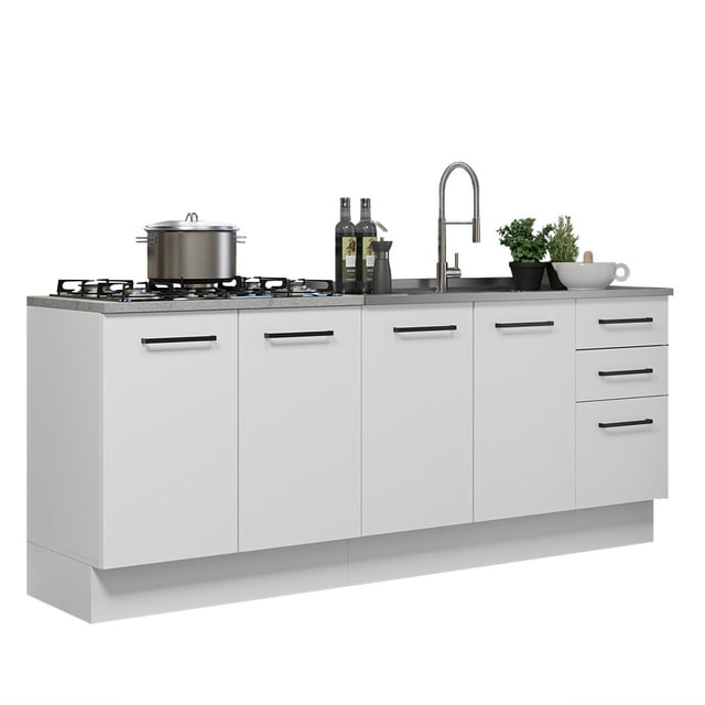 Gabinete Bajo Cocina Madesa 200cm Con Tarja Agata BB