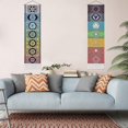 thumbnail image 2 of 2 Pack Chakra Wall Hangings Meditation Yoga Trippy Tassel Mandala Wall Hangings Bedroom Living Room Black White Chakra 130x32cm Betterlifefg, 2 of 3
