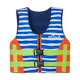 thumbnail image 2 of LEKDFST Kids Swim Vest Boys Girls Learn To Swim Toddler Life Jacket Swimming Aid for Pool Beach Float Jacket 8-10 Years Blue, 2 of 8